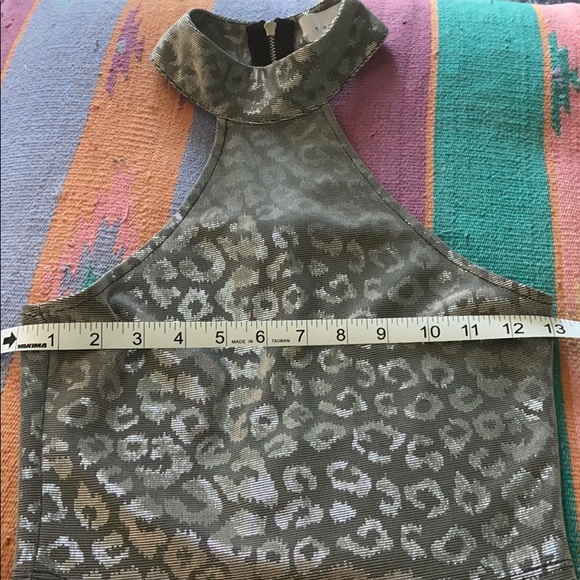 TopShop Metallic Cheetah Halter - Picture 15 of 16